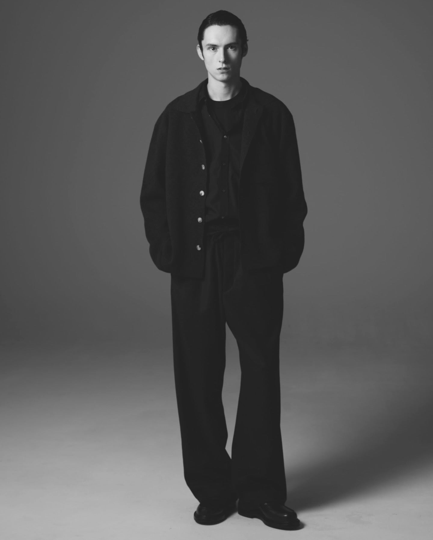 SHIRTS CARDIGAN｜LAMS WOOL INTERLOCK KNITTED