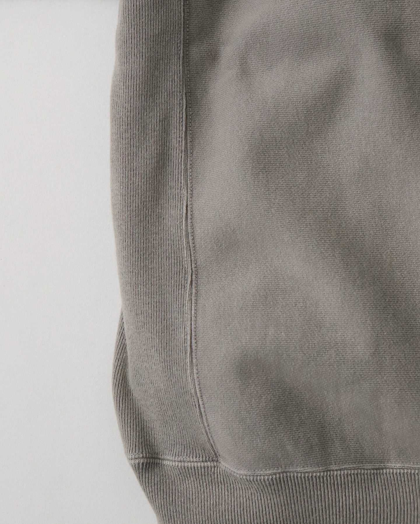 VINTAGE HALF ZIP RIB COLLAR SWEATSHIRT