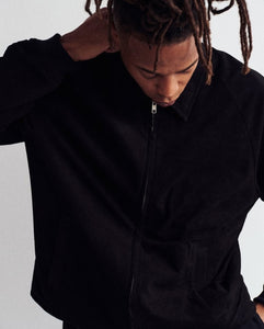 GOAT SUEDE ZIP UP BLOUSON