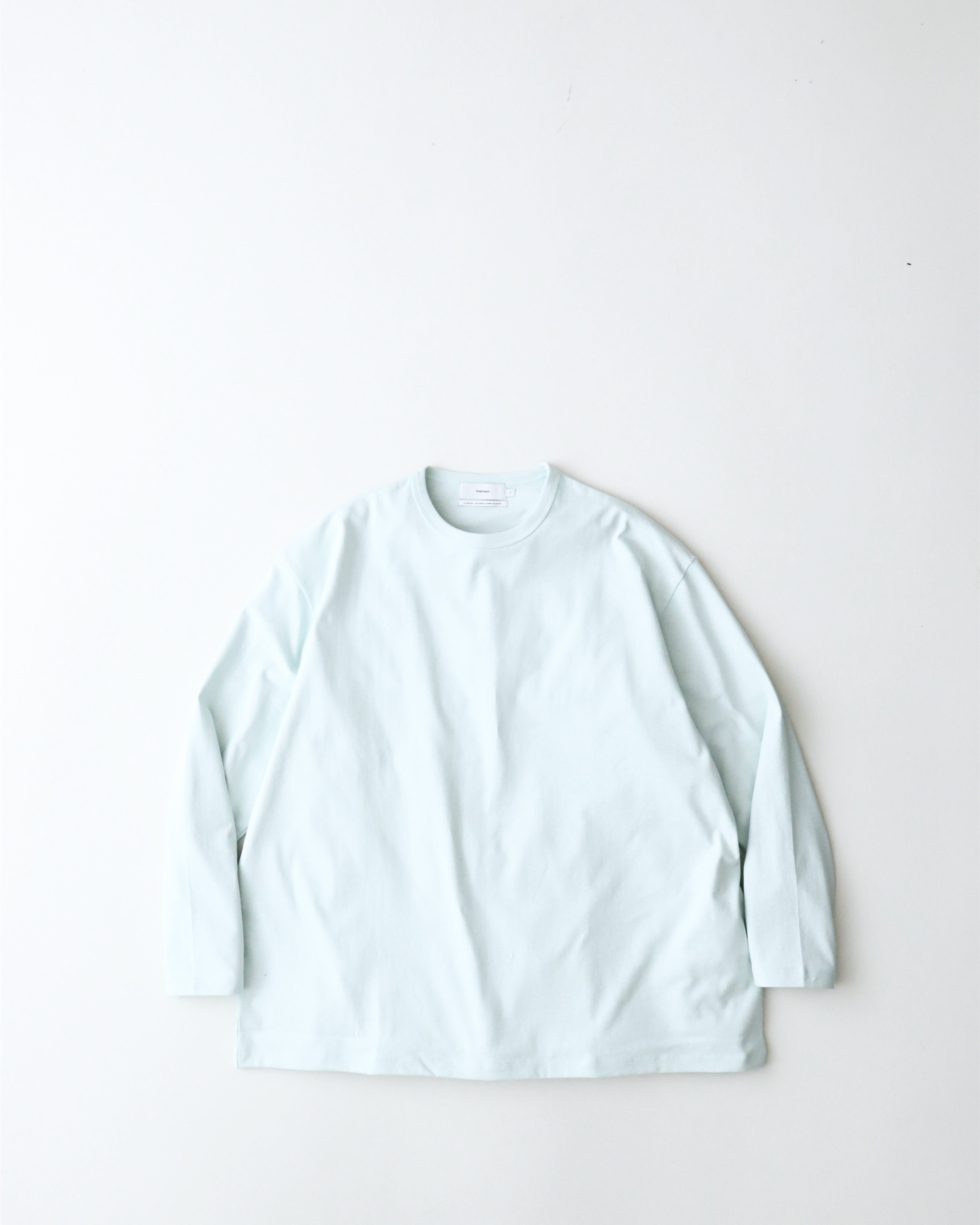 RECYCLED COTTON JERSEY L/S TEE