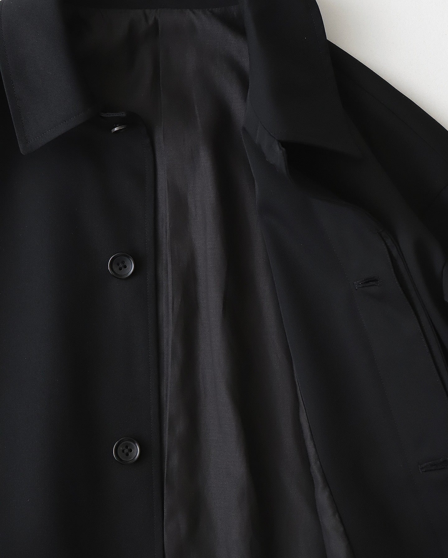 SCALE OFF WOOL BALMACAAN COAT