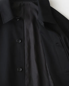 SCALE OFF WOOL BALMACAAN COAT