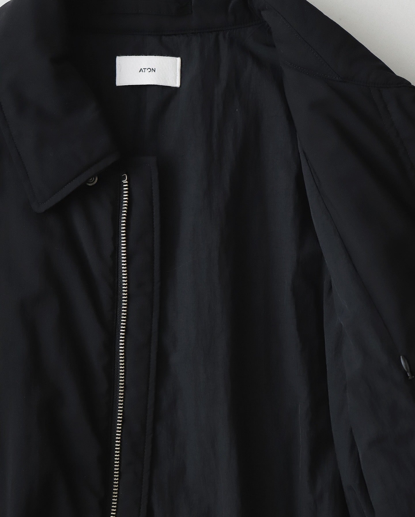 MAT AIRY NYLON WOOL PADDED HARRINGTON JACKET