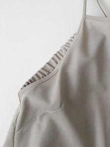 TECHNO WOOL TROPICAL SLIP DRESS（WOMEN）