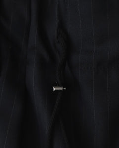 CIRCULAR SHORT PANTS BLACK STRIPE