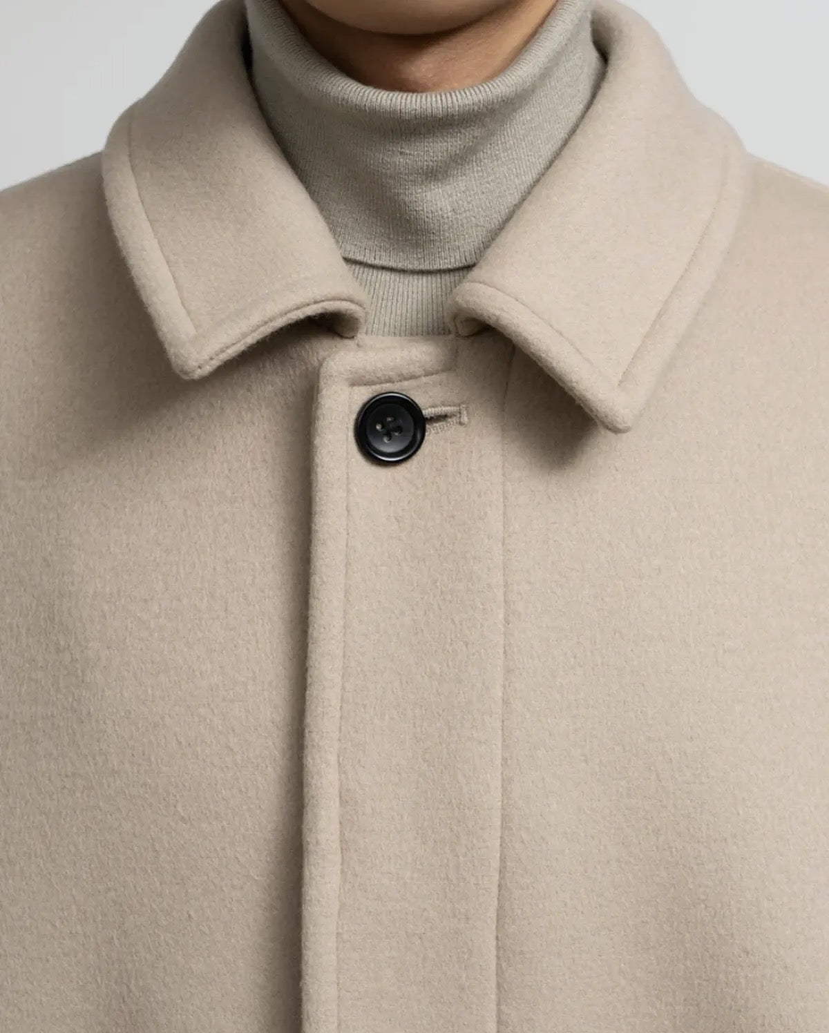 LIGHT MELTON OVERSIZED COAT