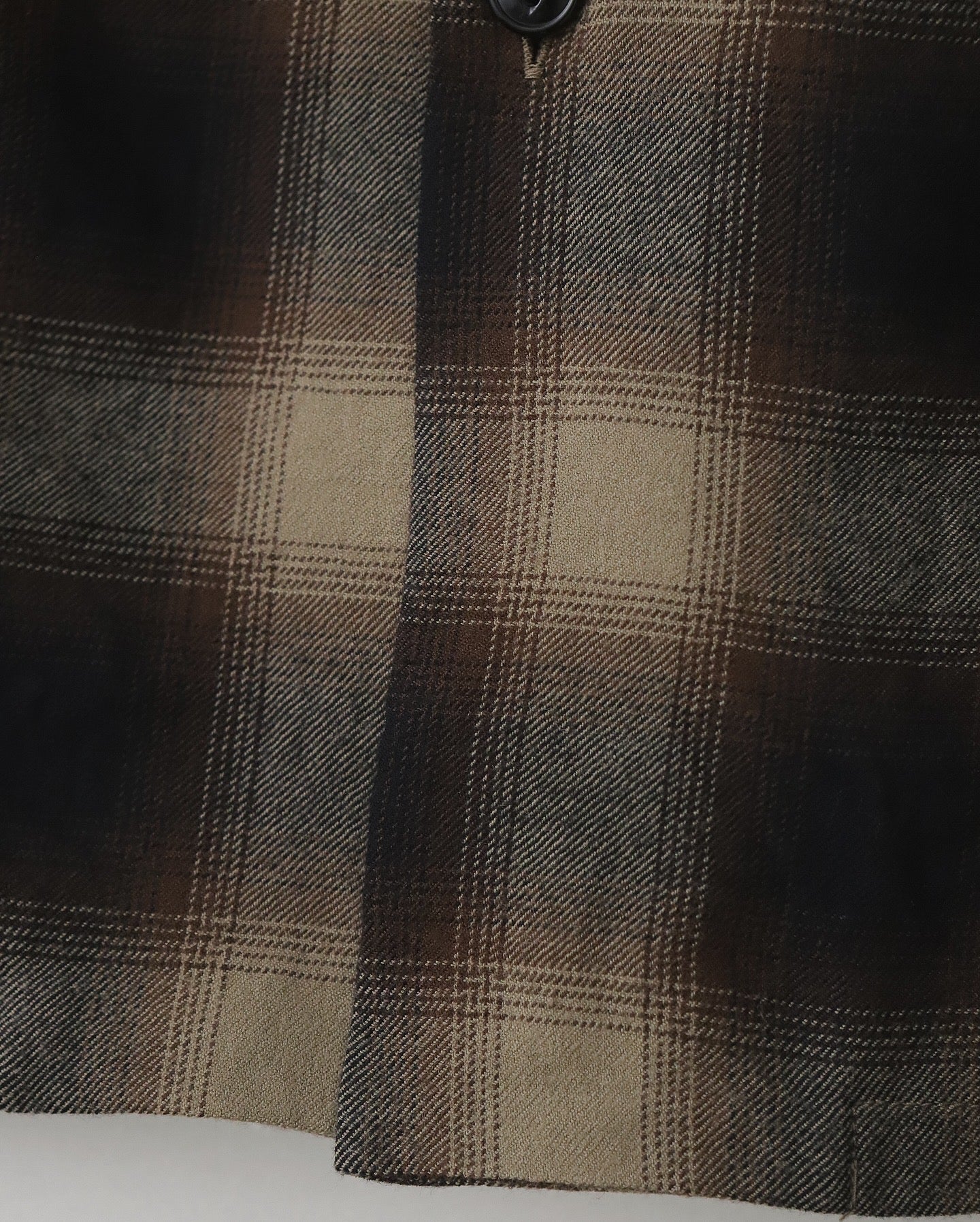 SUPER 120’S WOOL CHECK OPEN SHIRT