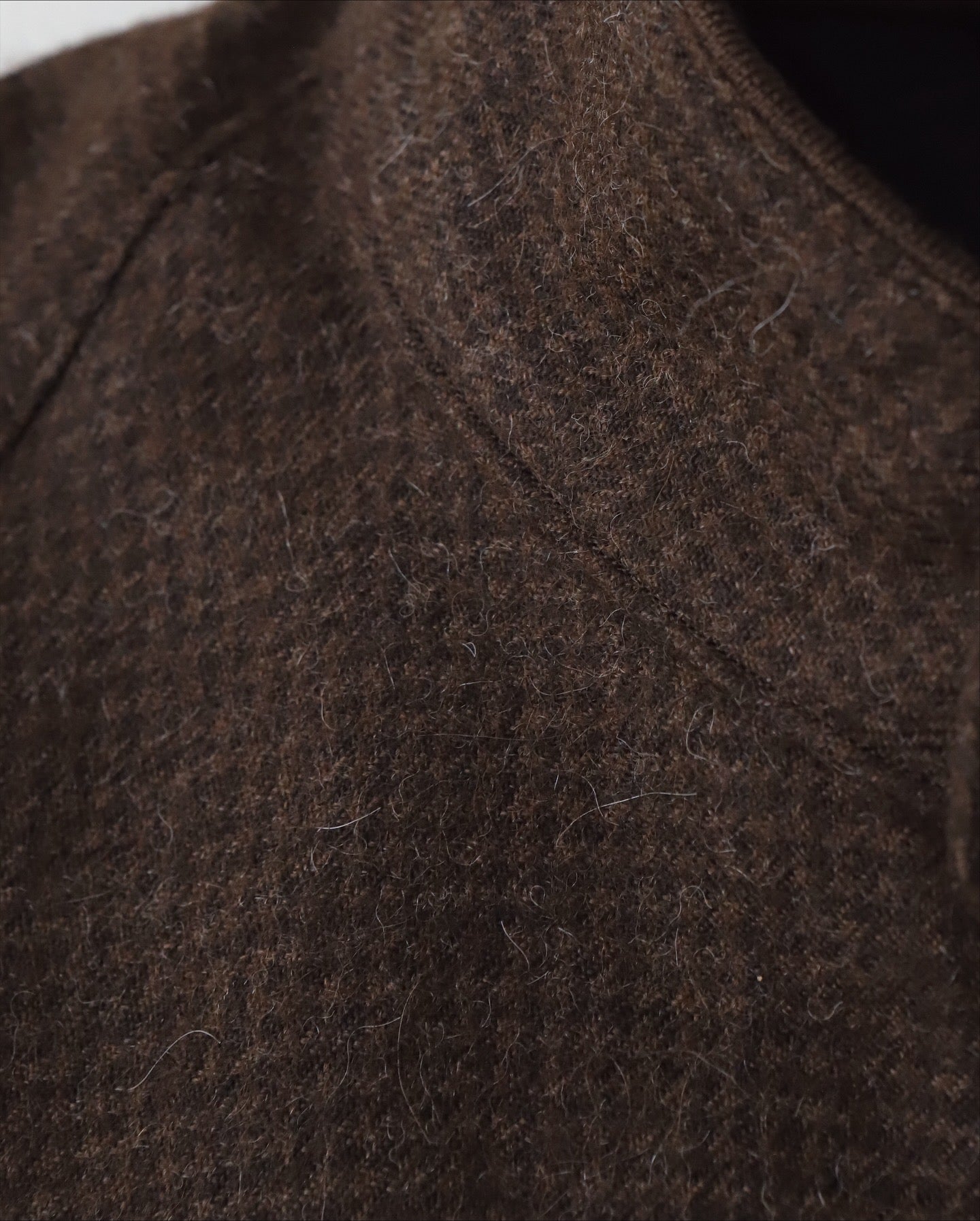 ALPACA HOUND TOOTH HARRINGTON JACKET