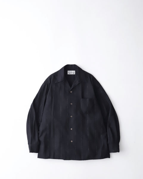 WACKO MARIA KASURI OPEN COLLAR SHIRT L/S – NCNR WEB STORE