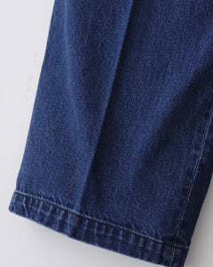 TWO-TUCK WIDE TAPERED PANTS / DENIM