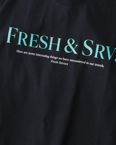 CORPORATE PRINTED S/S TEE ”FRESH＆SRV.”