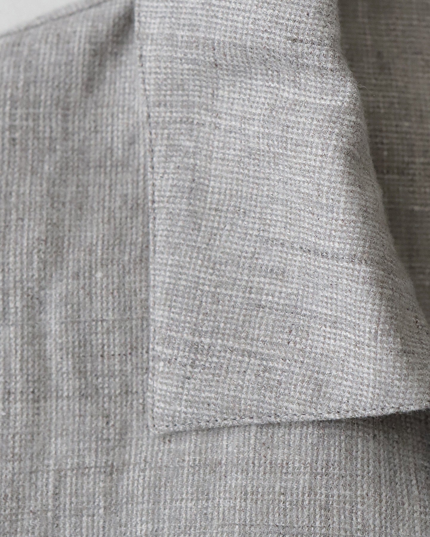LINEN WOOL TWILL SHIRT JACKET