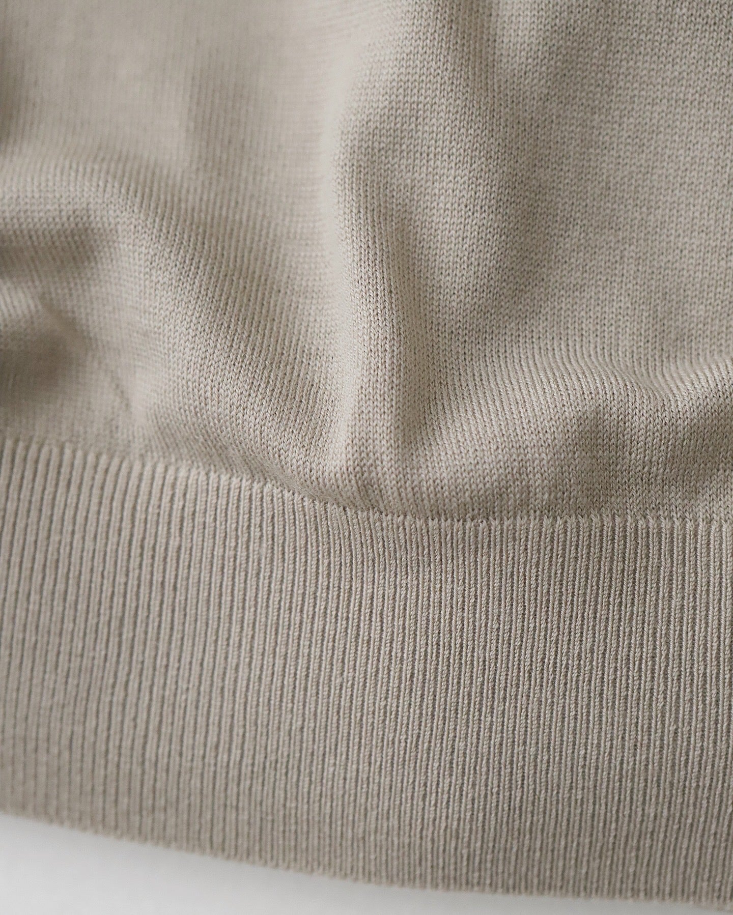 HIGH GAUGE L/S OVERSIZED CREW NECK KNIT