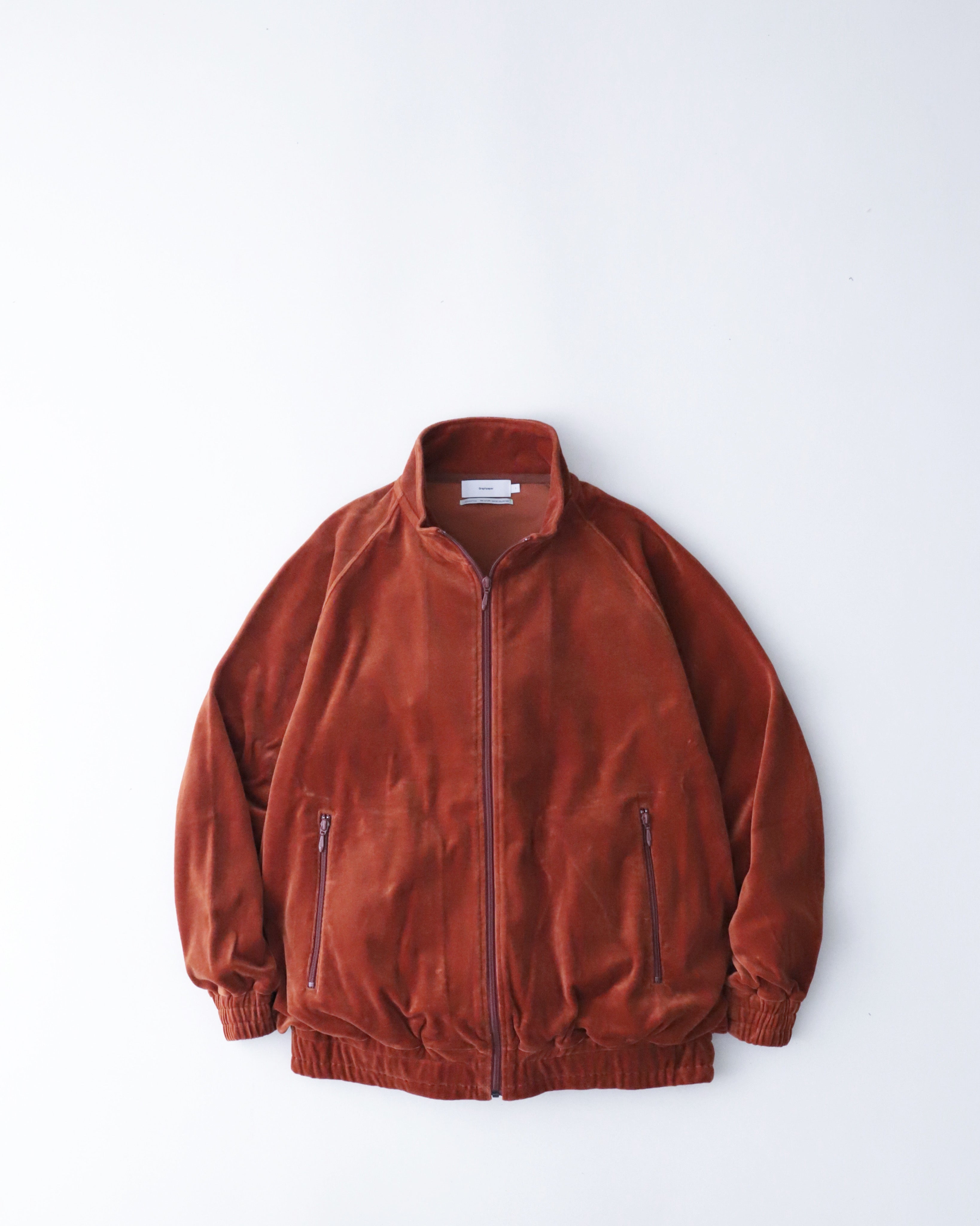 COMPACT VELOUR TRACK JACKET