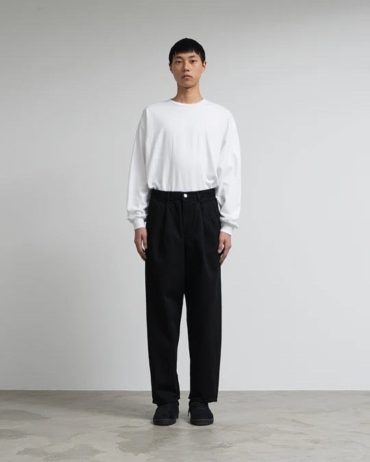 SELVAGE DENIM TWO TUCK PANTS