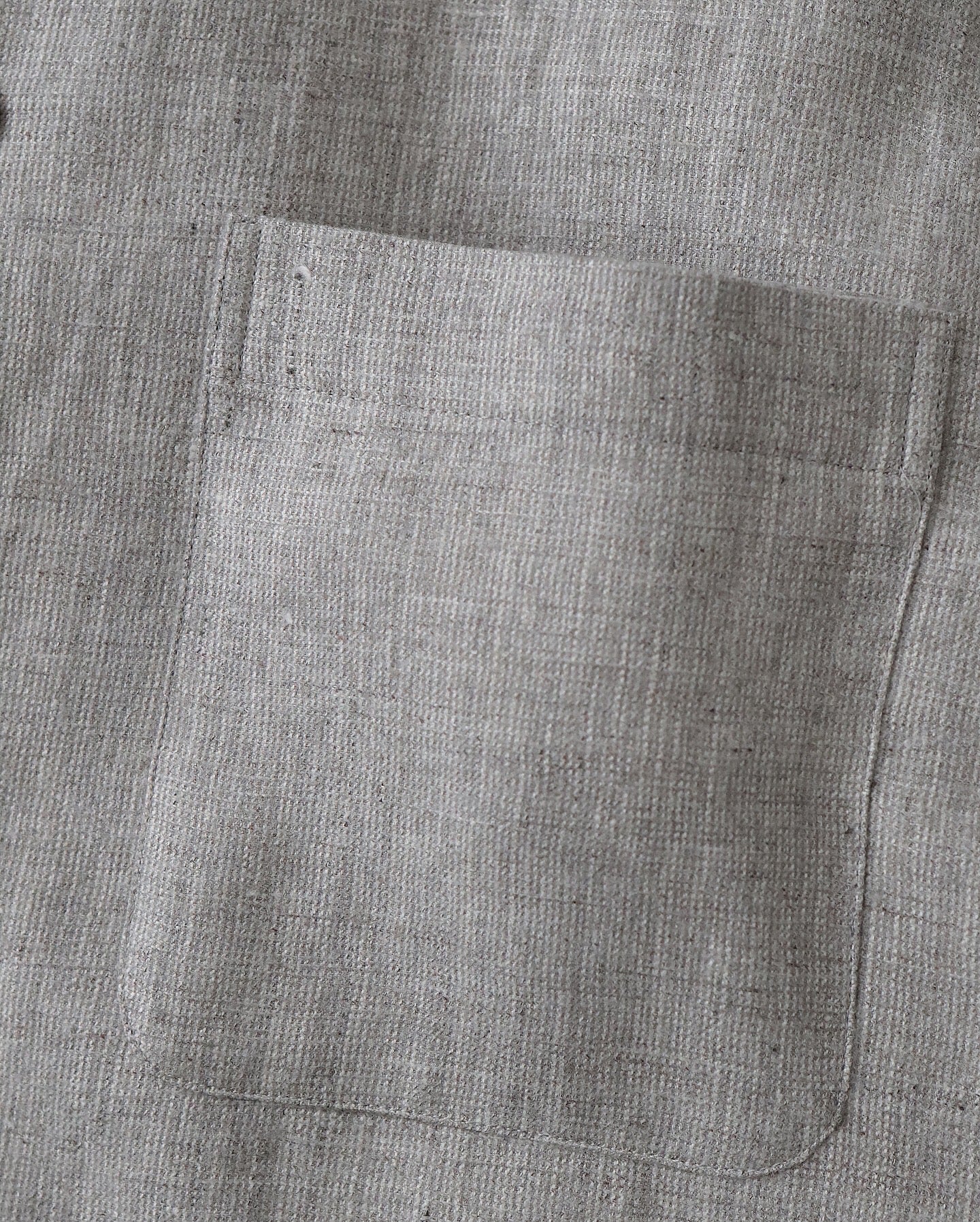 LINEN WOOL TWILL SHIRT JACKET