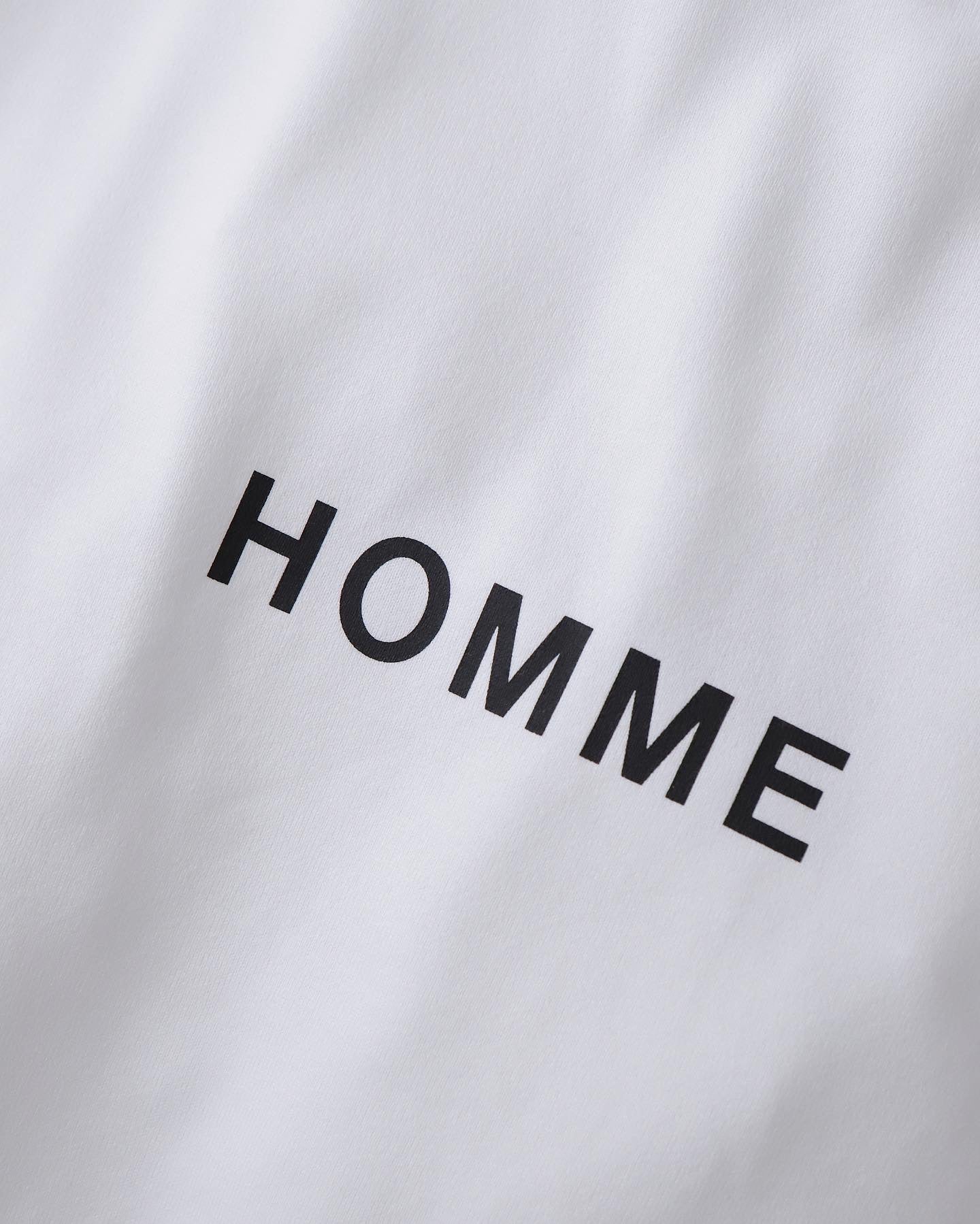 "HOMME"PRINT T-SHIRT