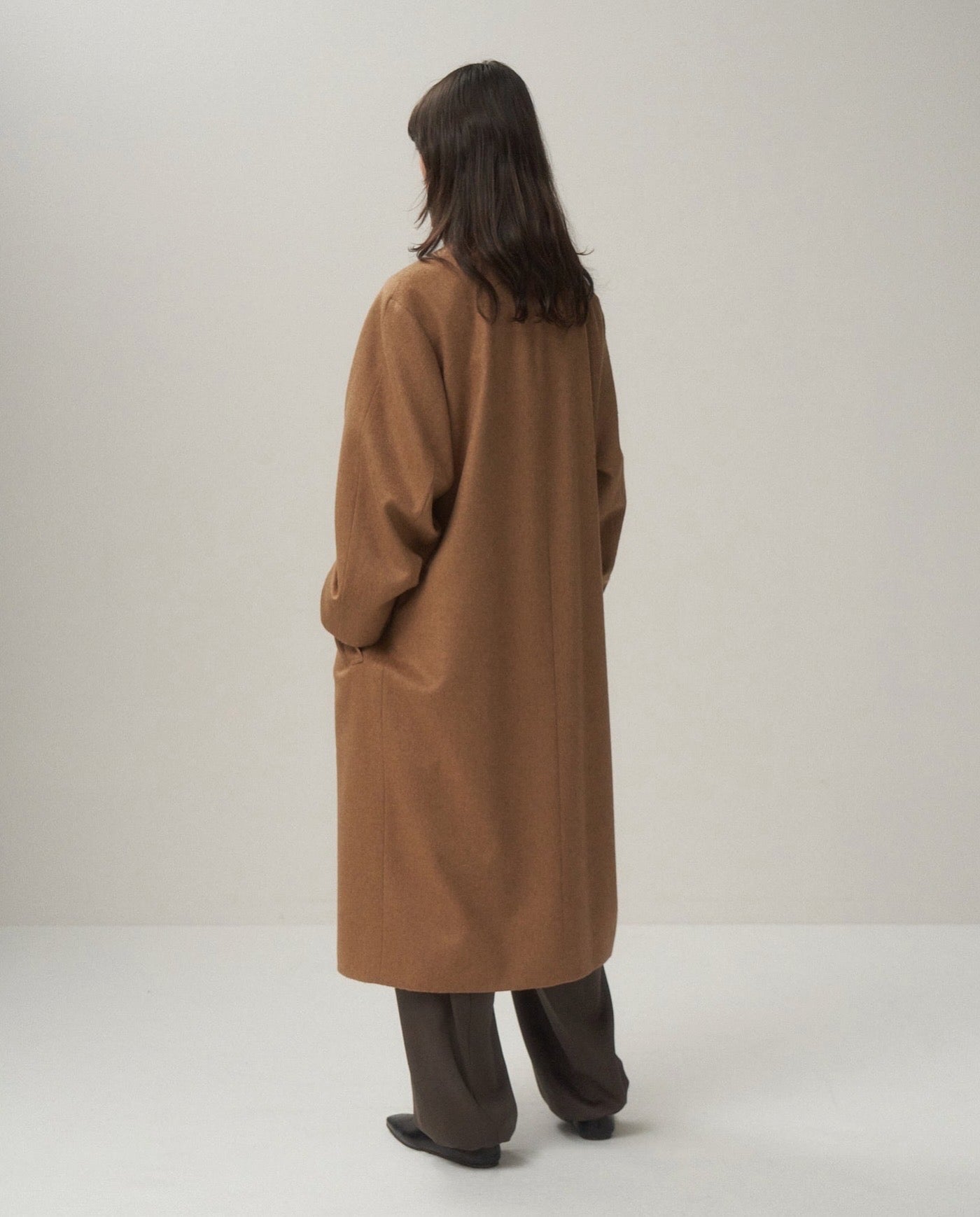 PURE CAMEL BALMACAAN COAT（WOMEN）