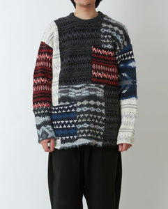 PATCHWORK PULLOVER KNIT