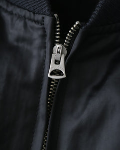COWHIDE NYLON CROPPED JACKET MA-1（WOMEN）