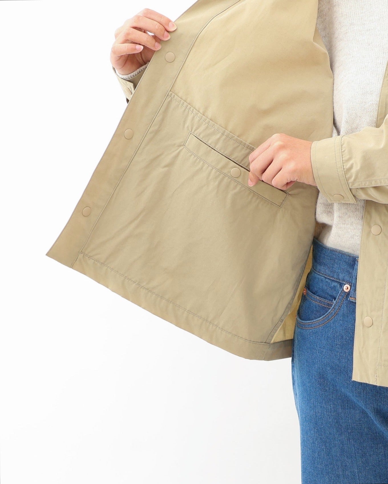 COACH JACKET COTTON NYLON WEATHER