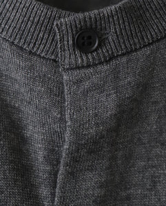 GARMENT DYED CASHMERE SILK CREWNECK CARDIGAN（WOMEN）