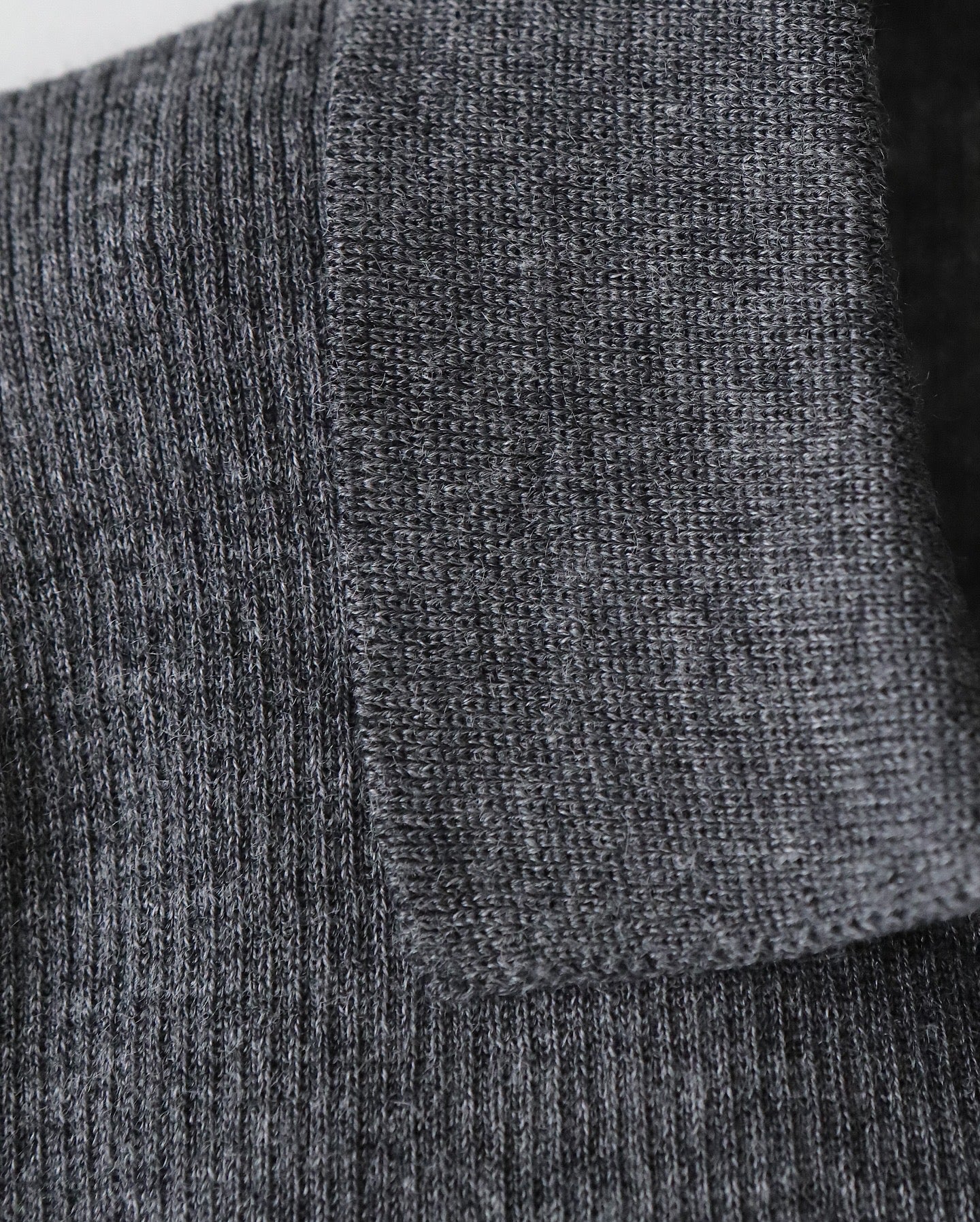 RAMIE WOOL RIB | RIB POLO SWEATER（WOMEN）