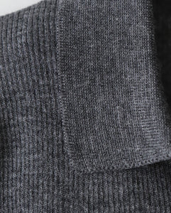 RAMIE WOOL RIB | RIB POLO SWEATER（WOMEN）