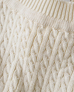 CABLE-KNIT SWEATER