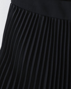 SATIN PLEATS SKIRT - LONG（WOMEN）