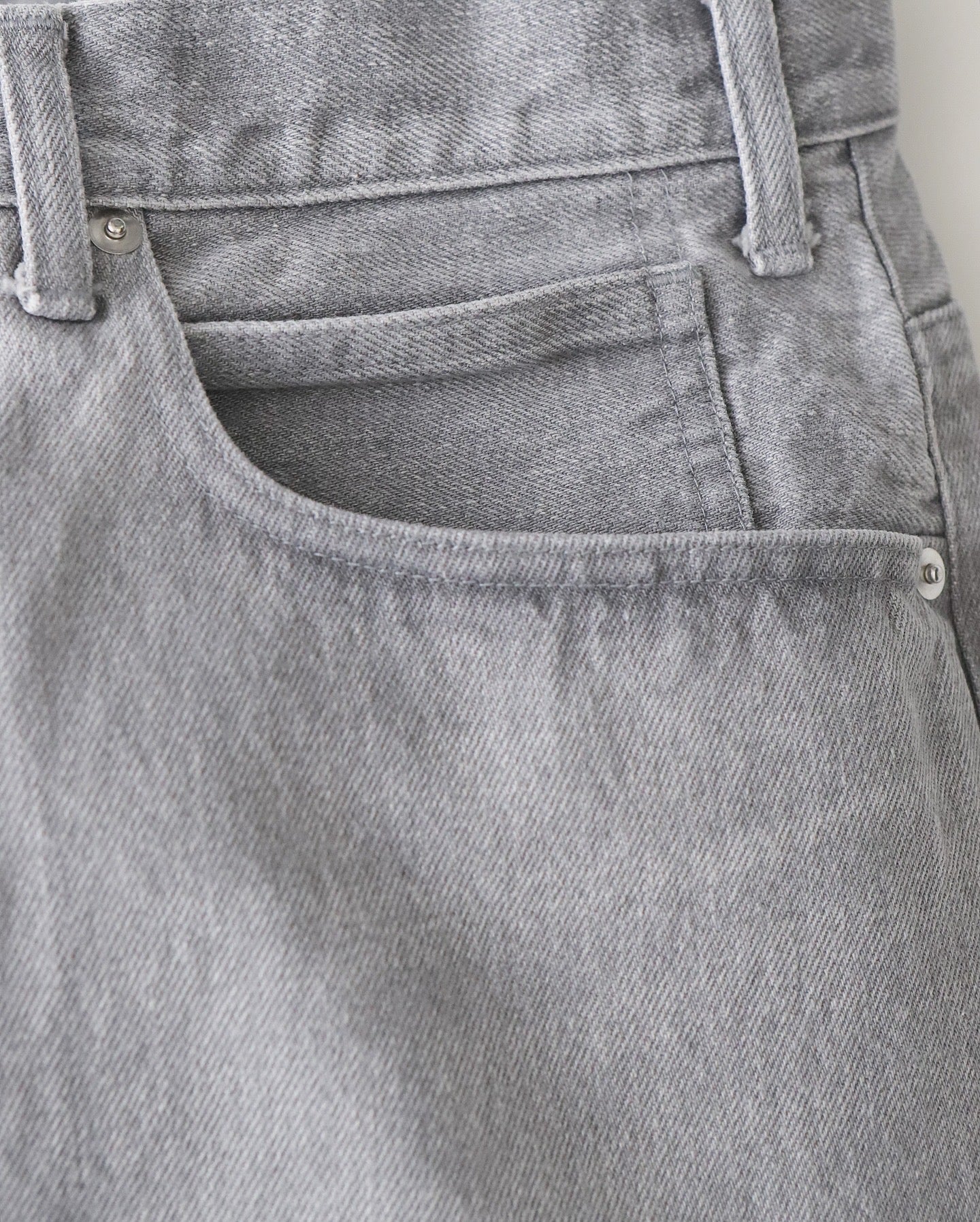 UNLIKELY TIME TRAVEL JEAN WIDE GRAY DENIM