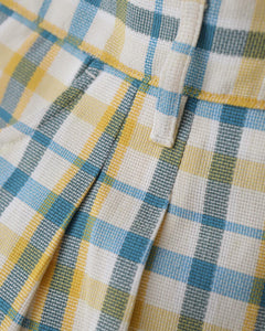 FARAH｜TWO-TUCK WIDE SHORTS / SOUVENIR CHECK