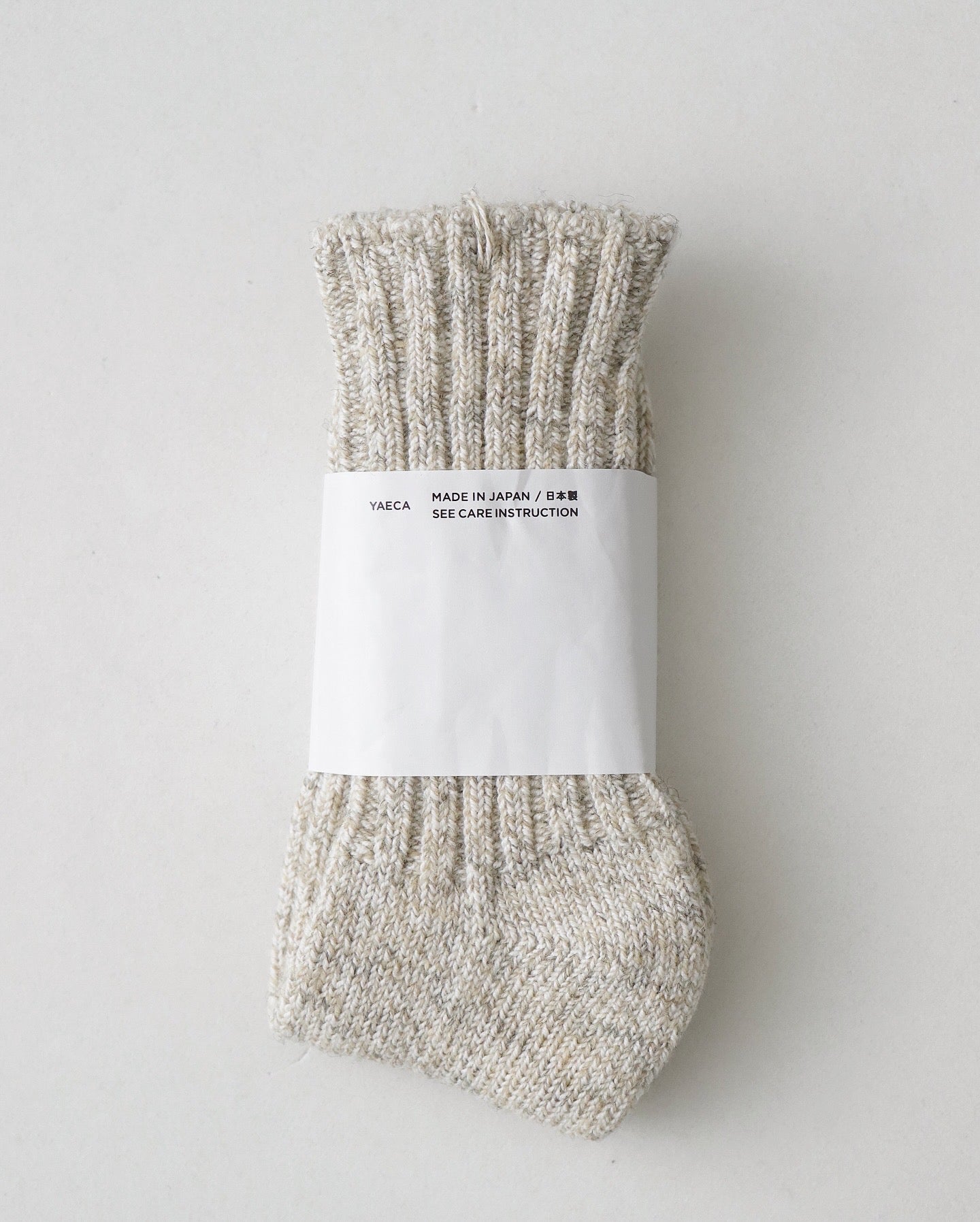 COTTON WOOL RIB SOCKS