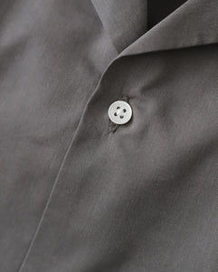 OPEN COLLAR SHORT SLEEVE SHIRT（COTTON RAYON）