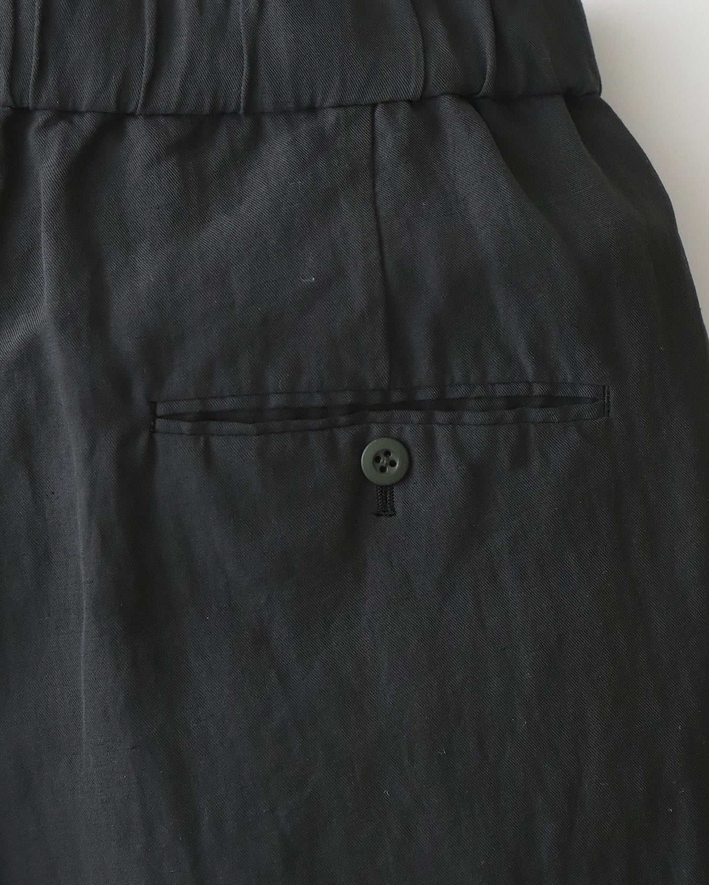 COTTON LINEN VOILE TWO TUCKED EASY PANTS