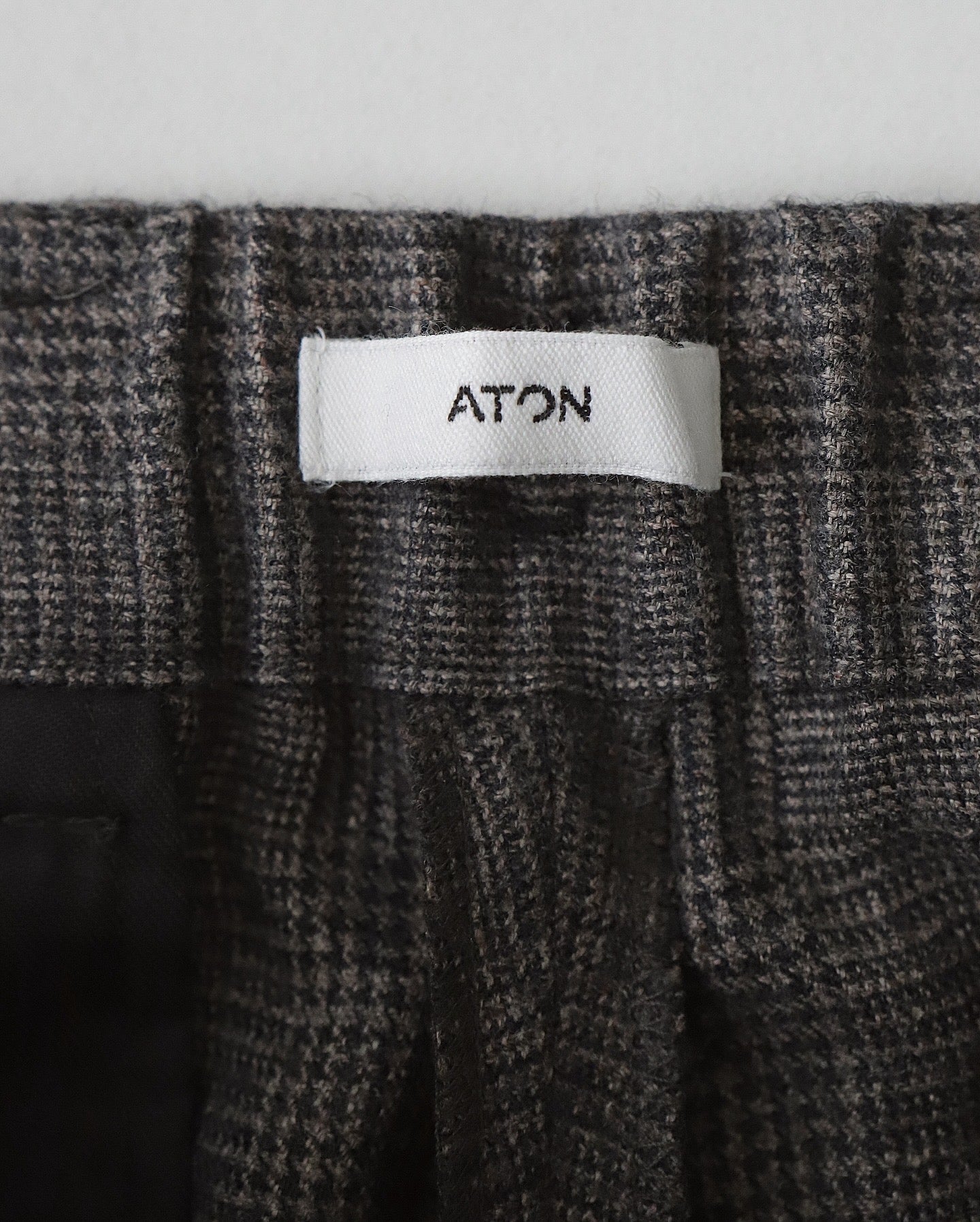 LINEN WOOL TWILL LOOSE FIT PANTS