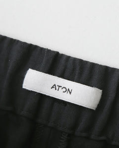 COTTON LINEN VOILE TWO TUCKED EASY PANTS