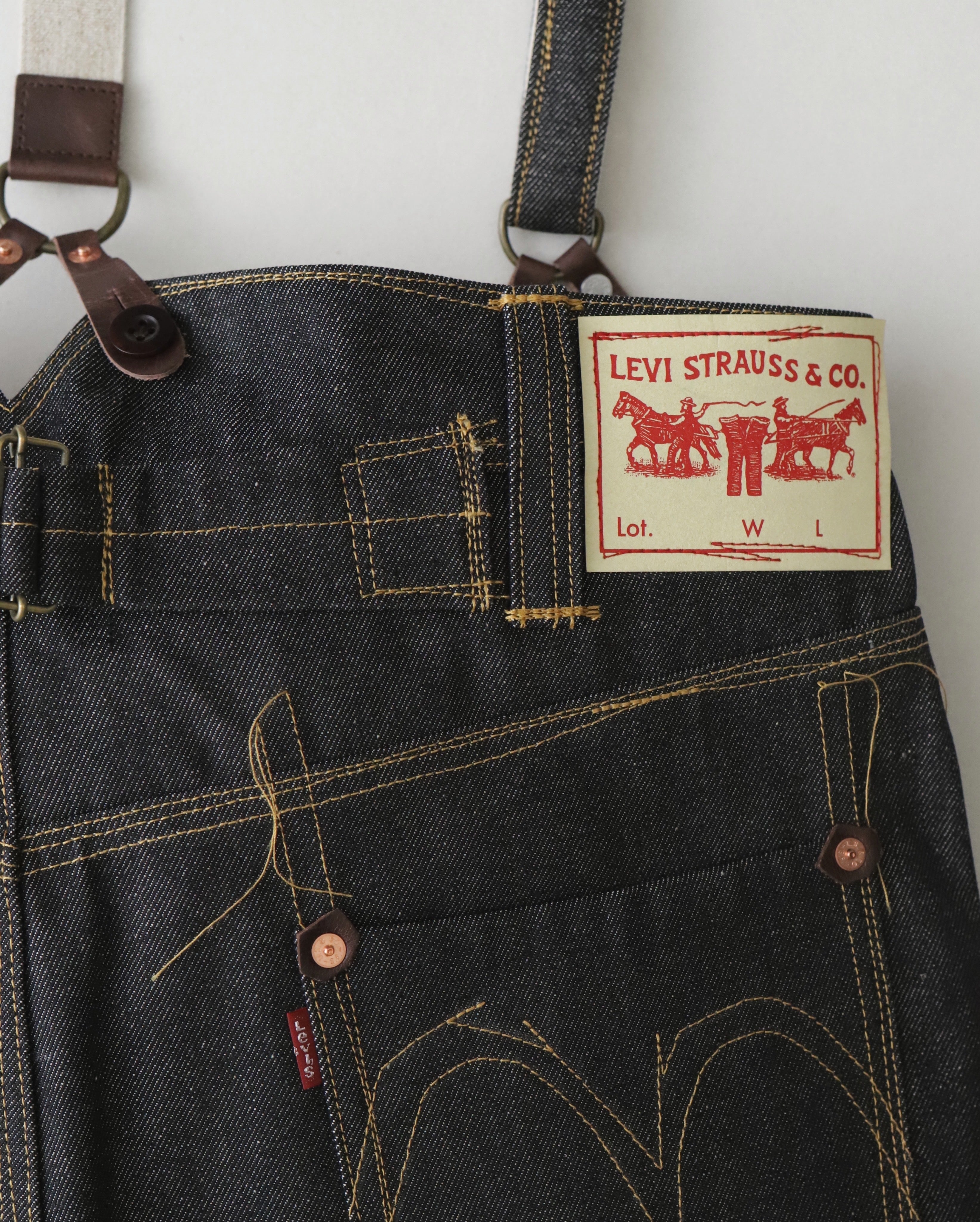 eYe JUNYA WATANABE MAN LEVI'S RED SUSPENDER DENIM PANTS – NCNR