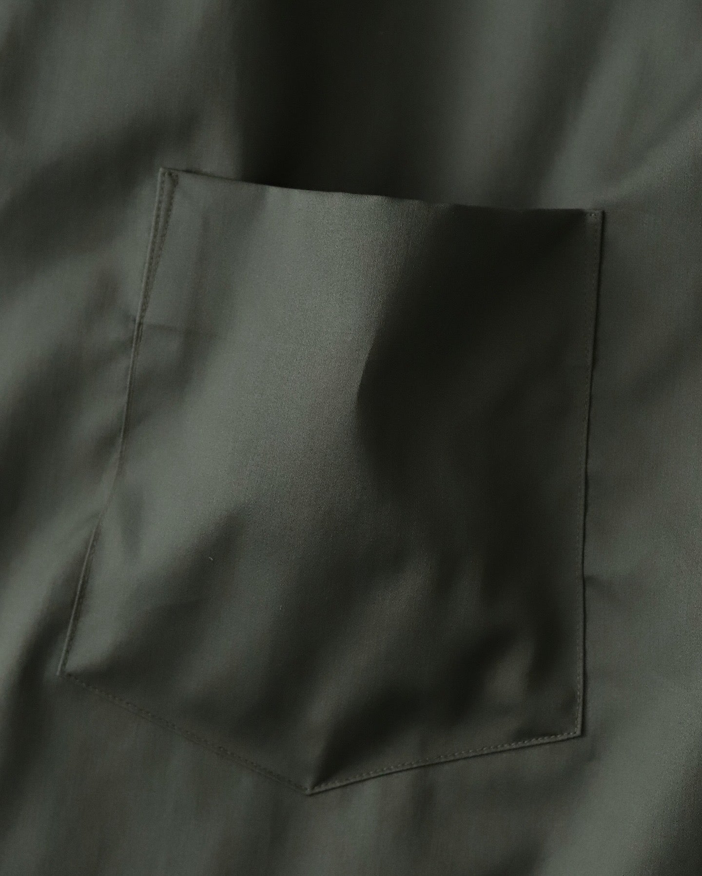 SILICON POPLIN OVERSIZED REGULAR COLLAR SHIRT