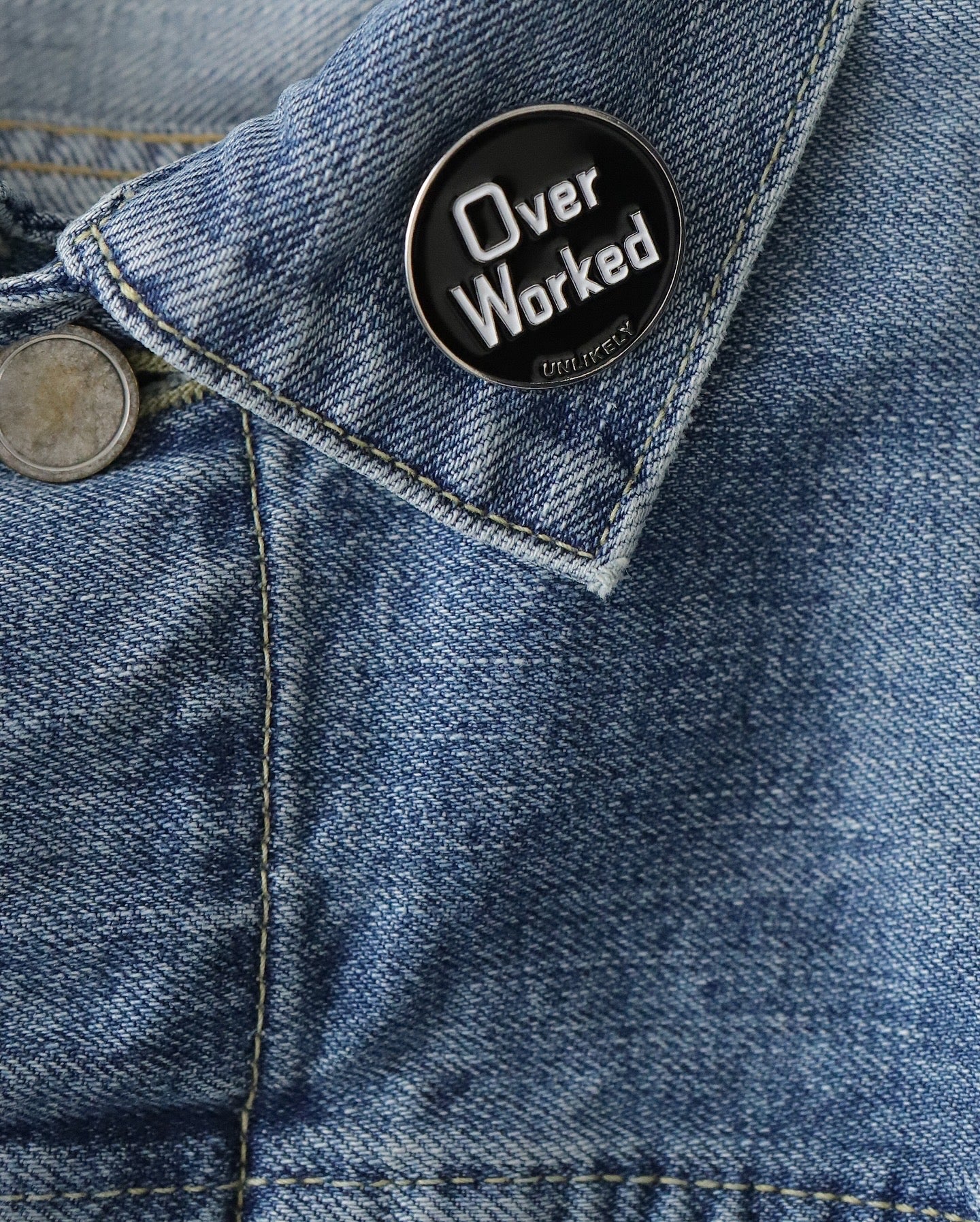 UNLIKELY TIME TRAVEL TRUCKER JACKET 1977 WASH