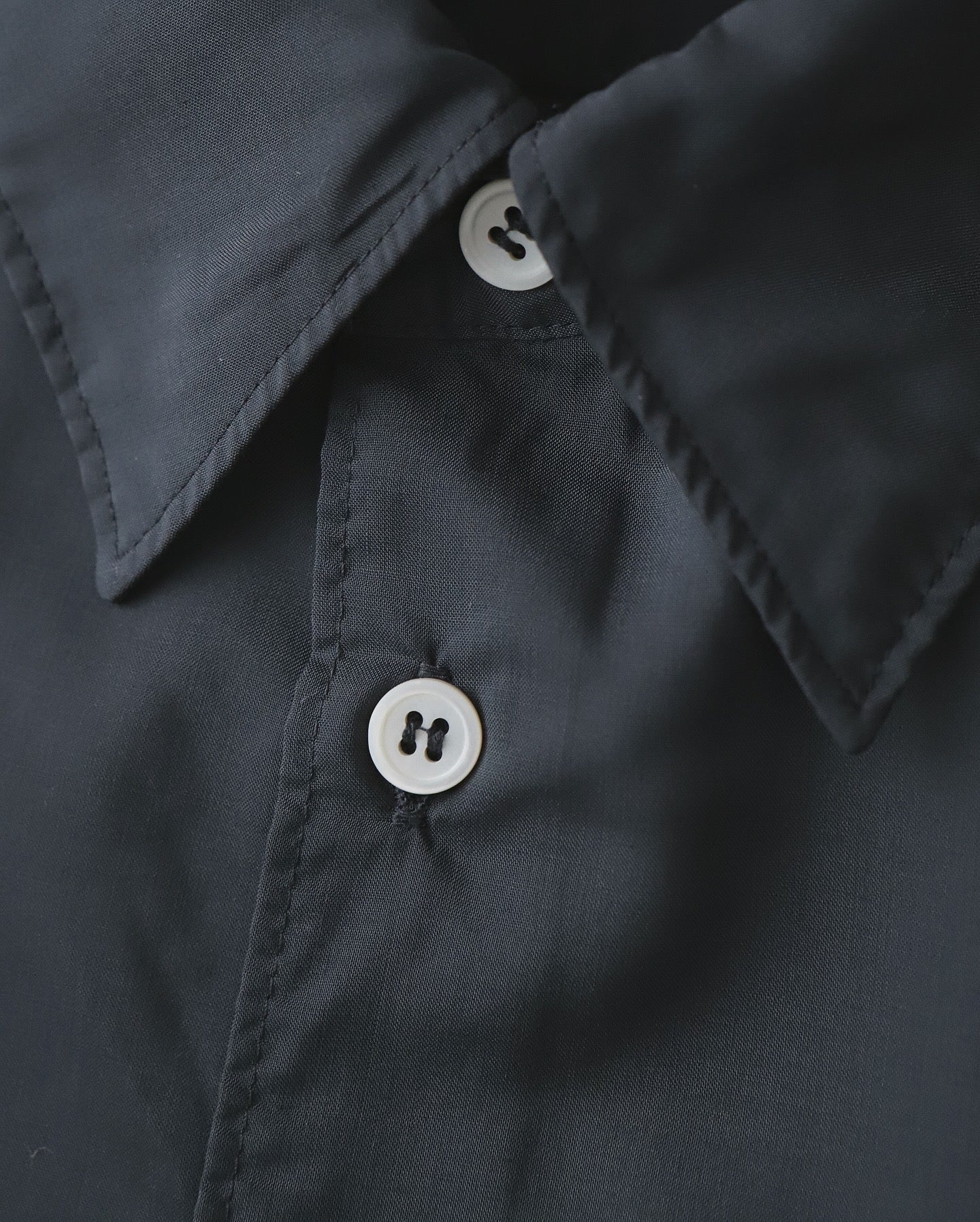 COMME des GARCONS HOMME DEUX POLYESTER BROAD LONG SLEEVE SHIRT