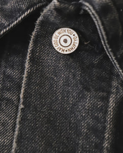 NEW MANUAL BLACK DENIM TRACKER JACKET