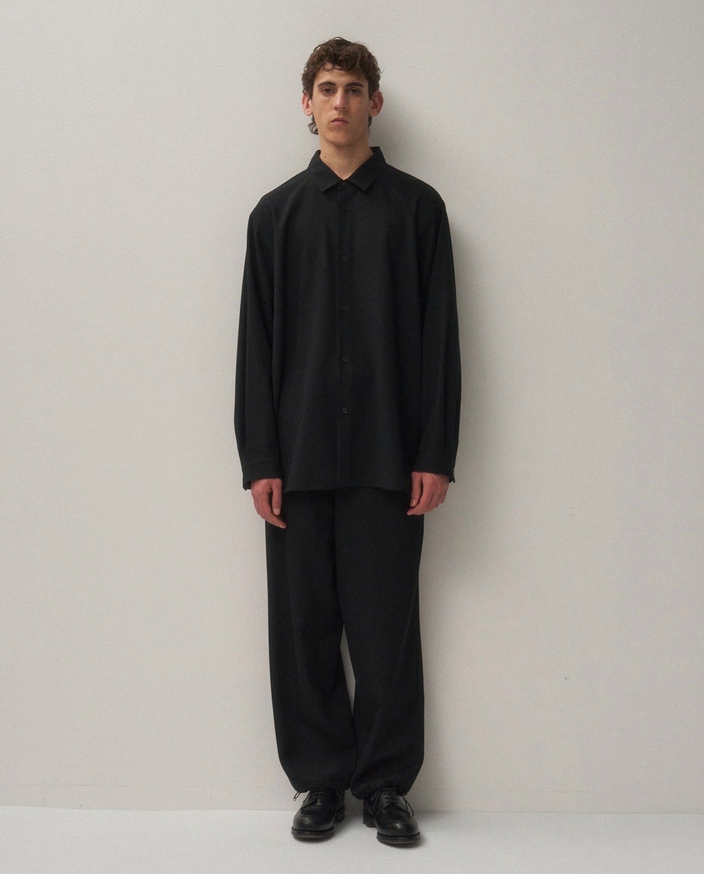 TWIST WOOL WASHER OVERSIZED SHIRT