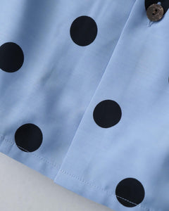 DOTS OPEN COLLAR SHIRT