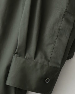 SILICON POPLIN OVERSIZED REGULAR COLLAR SHIRT