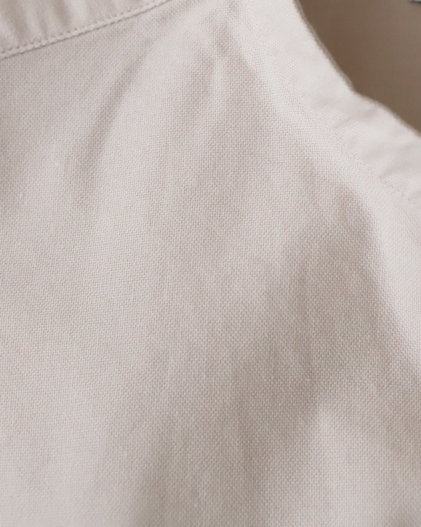 OXFORD OVERSIZED S/S BAND COLLAR SHIRT