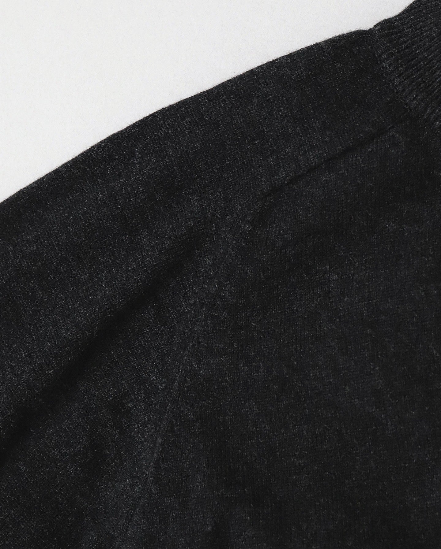 ZIP CREW NECK CARDIGAN｜LAMS WOOL PLAIN KNITTED