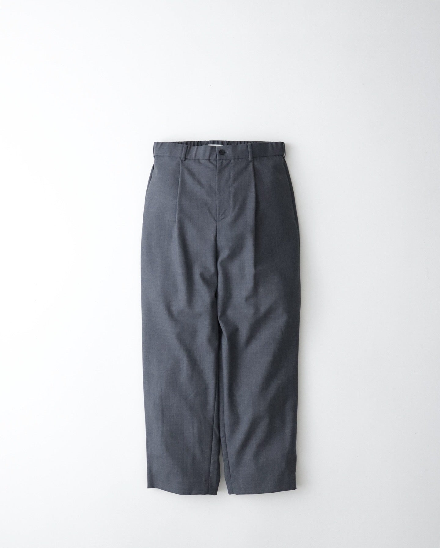 WOOL TROPICAL LOOSE FIT PANTS