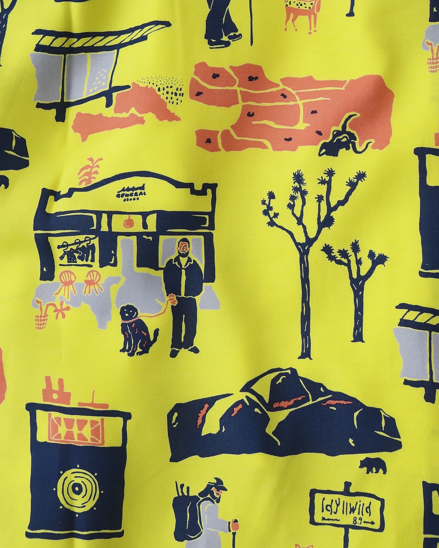 SOUVENIR SHIRT LOS ANGELES YELLOW