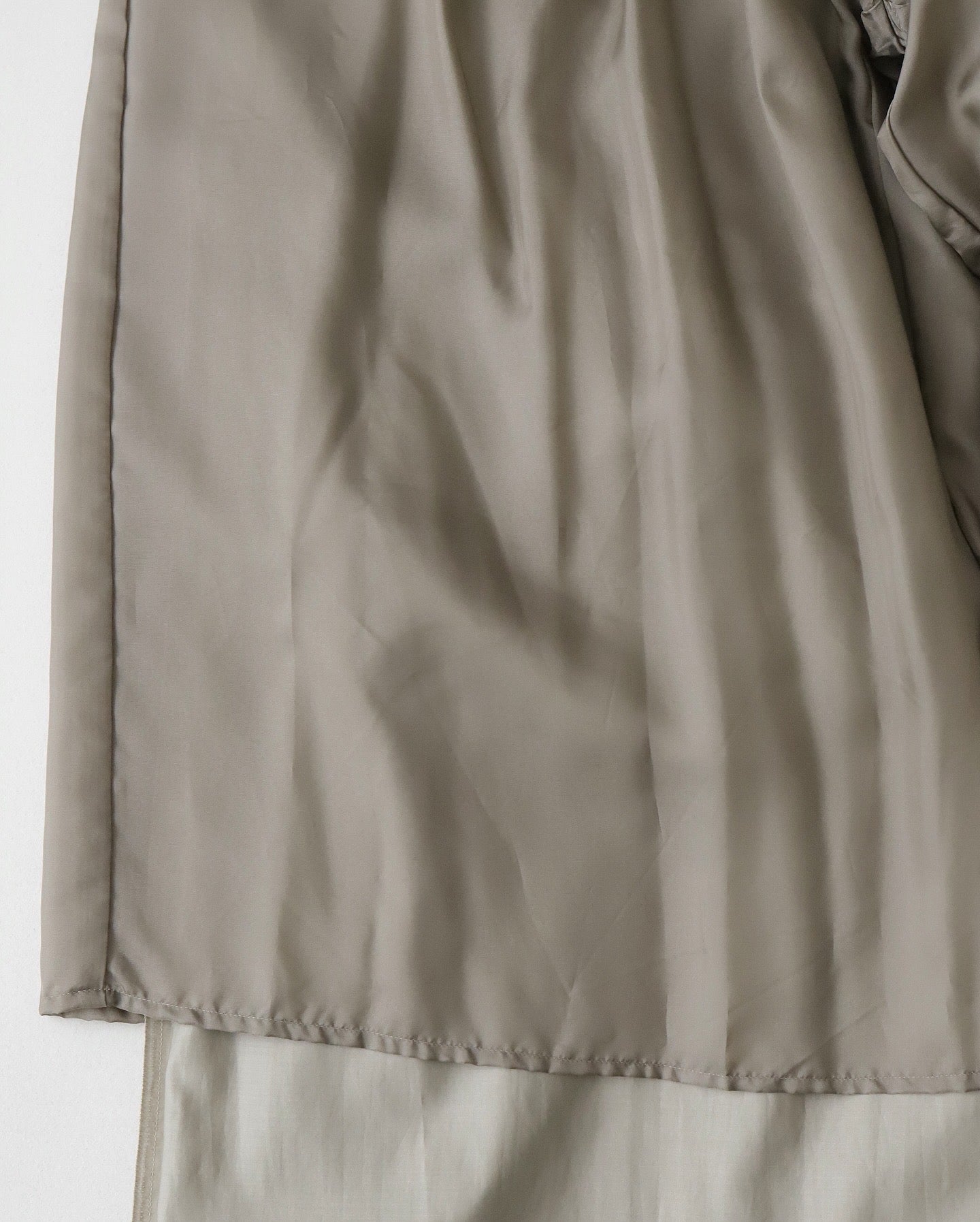 SILICON POPLIN TWO TUCK EASY WIDE PANTS（WOMEN）
